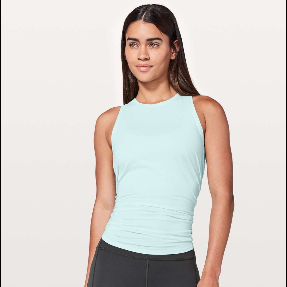 Lululemon All Tied Up Tank in FROSTY!! Worn Twice!